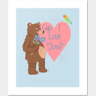 Love Bear Posters and Art